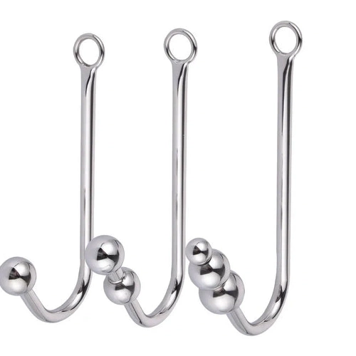 Anal Hooks Beaded Anal Elegant and Hook with Collar 5334 Cuffs 0723